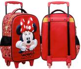 Mochila Minnie Mouse Bolsa Rodinhas Infantil Mala Escolar  - Xeryus