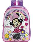 Mochila Minnie Mouse Costas Material Escolar Infantil Lilás - Xeryus