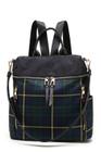 Mochila MKF Collection Nishi Plaid Nylon para mulheres