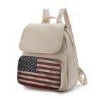 Mochila MKF Collection Regina Printed Flag Vegan Leather