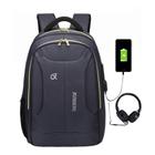 Mochila Moderna Usb/fone Impermeável Laptop Grande Reforçada