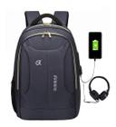 Mochila Moderna Usb/fone Impermeável Notebook Reforçada Top