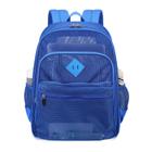 Mochila MOONBABY Mesh Heavy Duty Transparente para Escola Azul