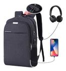 Mochila Notebook Executiva USB Fone de Ouvido