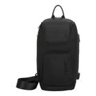 Mochila Notebook Slim Fit by Santino Poliéster Preto