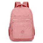 Mochila Nylon Feminina Passeio Coreano Impermeável Rosa