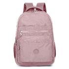 Mochila Nylon Feminina Passeio Coreano Impermeável Rosê