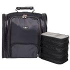 Mochila Organizadora Profissional 4 Necessaires Para Maquiagem Manicure Estetica Atendimento Viagem Técnica Enfermagem Estúdio Trabalho Eletricista