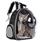 Mochila Para Cães E Gatos Transparente Com Bolha Acrílica