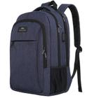 Mochila para laptop MATEIN Slim Travel 15,6" com carregador USB azul