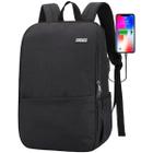 Mochila para laptop MAXTOP Deep Storage 15,6" com porta USB preta