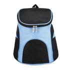 Mochila passeio caes gatos bolsa transporte pet dog bag viagem canguru cachorros petshop azul