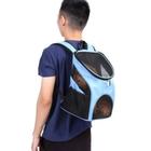 Mochila passeio caes gatos bolsa transporte pet dog bag viagem canguru cachorros petshop azul