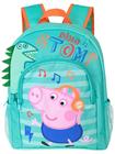 Mochila Peppa Pig George Dinosaur Boys Orange Teal 33x28x10cm