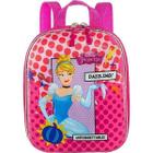 Mochila Pequena Maxtoy Princesa Cinderela Rosa