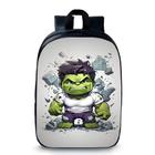 Mochila pequena pré escolar creche infantil anime hulk - exo