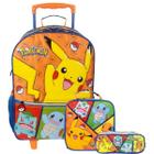 Mochila Pokémon Infantil + Lancheira Térmica + Estojo Triplo