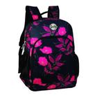 Mochila Preta Floral - Mormaii