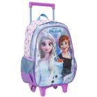 Mochila Rodinha Escolar Infantil Holográfica Frozen Princesa