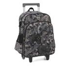 Mochila Rodinha Escolar Luxcel Gamer Cinza Camuflado UP4YOU