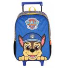 Mochila Rodinha Infantil Escolar Chase Patrulha Canina Azul Luxcel