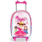 Mochila Rodinha Infantil Escolar Feminina Reforçada Menina Cristal Grande Juvenil Princesa - Pikuka