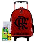 Mochila Rodinha Infantil Escolar Rubro Negro Clube De Regatas Do Flamengo Times Meninos Oficial