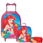 Mochila Rodinha Infantil Menina Escolar + Lancheira Térmica +estojo Box