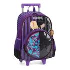 Mochila Rodinha Infantil Premium Wandinha Roxo Luxcel