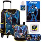 Mochila Rodinha Masculina Batman Reforçada + Toalha Preço Bom