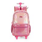 Mochila Rodinhas Barbie Com Brilho Rosa/Pink Luxcel