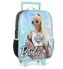 Mochila rodinhas barbie verde agua -luxcel