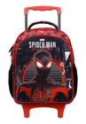 Mochila Rodinhas Com Alças Costas 14 Spider Man Miles Morales Aranha Pequena11691