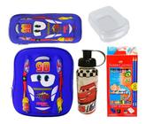 Mochila Rodinhas Escolar Infantil Carros 5005 Kit Azul