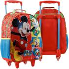 Mochila Rodinhas Mickey Mouse Disney Bolsa Escolar Mala 14L - Xeryus