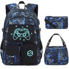 Mochila Scothen Cool Luminous School com lancheira e estojo para lápis