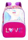 Mochila Sestini X Love Holográfica Escolar Menina