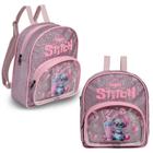 Mochila Stitch Mini Bolsa Menina Alça Costas Pre Escola