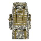 Mochila Tática Lorben Camuflada Cinza Militar Trilha Camping Trekking Aventura 80 Litros