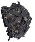 Mochila Tática Militar Assalt 30L 3D Preta Camuflada - N/A