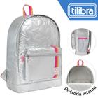 Mochila Tilibra Académie Prata 29x43cm - Reforçada