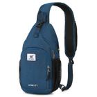 Mochila tiracolo Sling Bag SKYSPER RFID para viagem azul