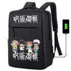 Mochila USB Escolar Estampa Infantil Anime Jujutsu Notebooks, Trabalho Escola (Interface USB) - Use Thuco