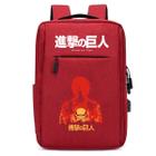 Mochila USB Escolar Estampa Infantil Attack On Titan Notebooks, Trabalho Escola Interface USB