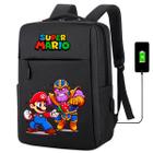 Mochila USB Escolar Estampa Infantil Mario Bros Notebooks, Trabalho Escola (Interface USB) - Use Thuco