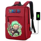 Mochila USB Escolar Estampa Infantil One Peace Notebooks, Trabalho Escola (Interface USB) - Use Thuco