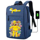 Mochila USB Escolar Estampa Infantil Simpsons Notebooks, Trabalho Escola Interface USB