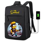 Mochila USB Escolar Estampa Infantil Simpsons Notebooks, Trabalho Escola (Interface USB)