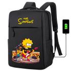 Mochila USB Escolar Estampa Infantil Simpsons Notebooks, Trabalho Escola (Interface USB) - Use Thuco