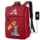 Mochila USB Escolar Estampa Infantil Tom e Jerry Notebooks, Trabalho Escola (Interface USB) - Use Thuco